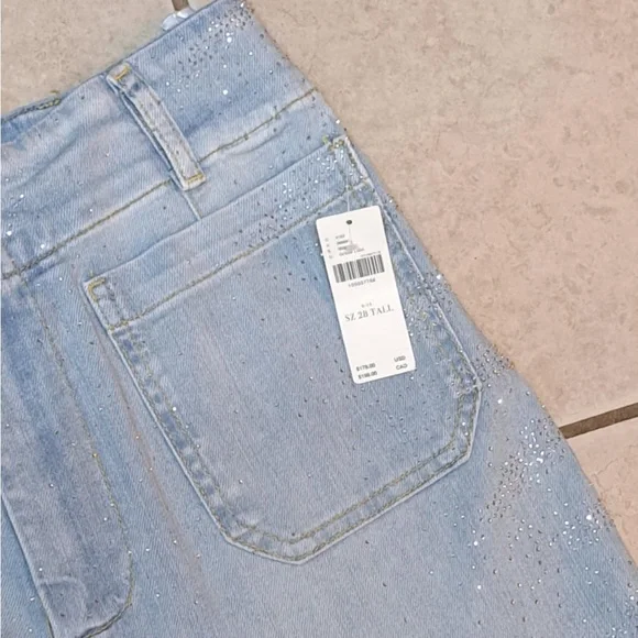 Maeve (Anthropologie) "The Colette Full-Length Sparkle Jeans" - Picture 5 of 12